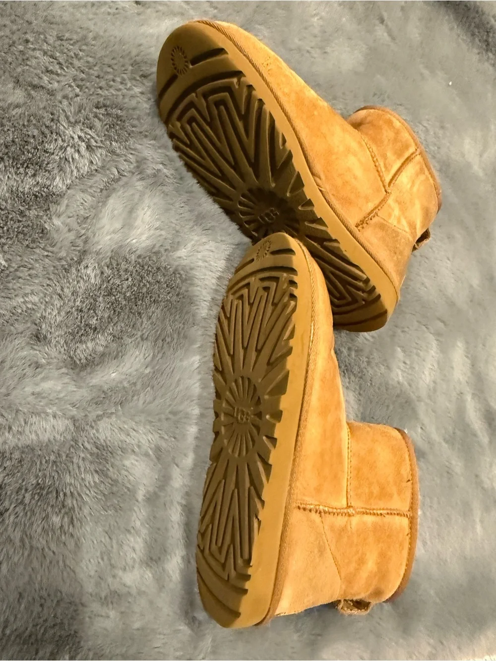 UGGS! Classic Chestnut Suede Shearling Boots